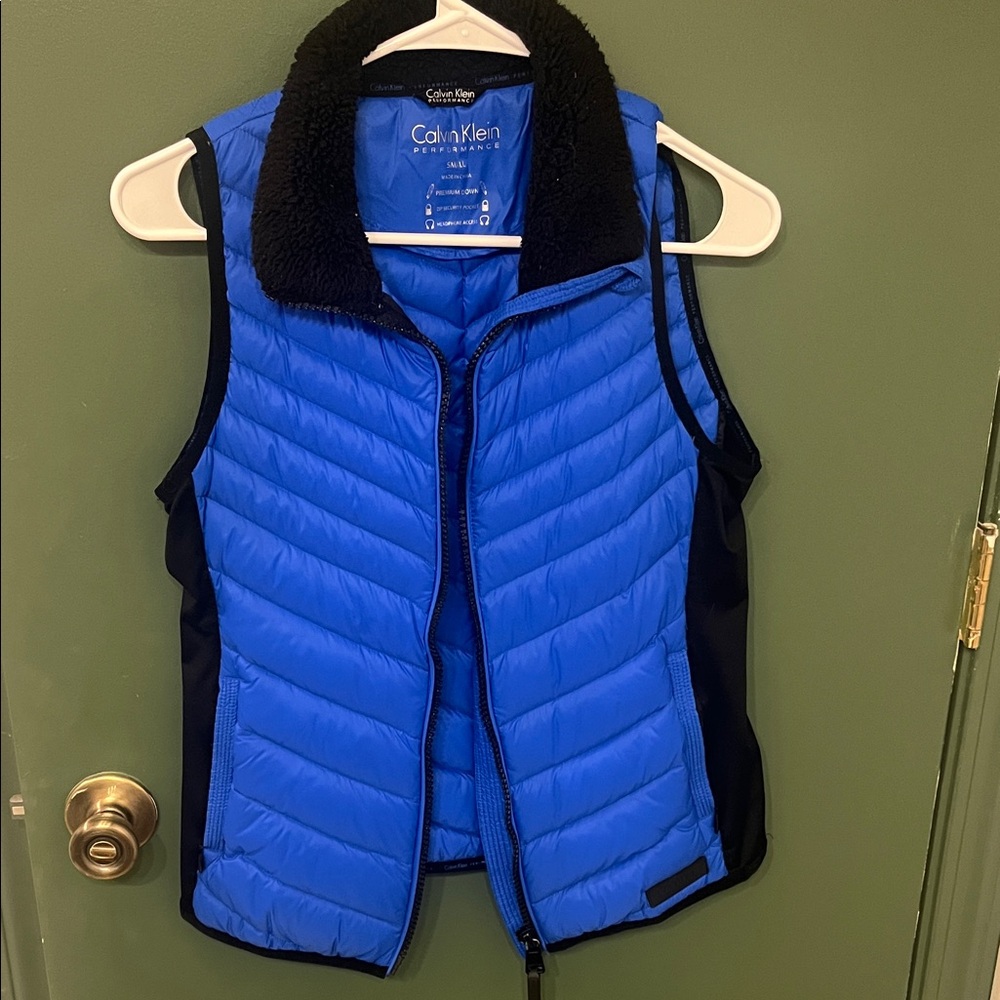 Calvin Klein Vibrant Blue Quilted Vest